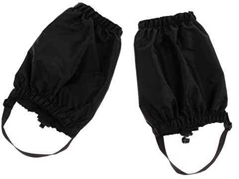 Toygogo Leg Gaiters wasserdichte Und Verstellbare Gamaschen Für Schneeschuhe Zum Wandern, Spazierengehen, Jagen, Bergsteigen Und Schneeschuhwandern - Schwarz
