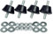 REPORSHOP - Kit Silentblock para Unidades Exteriores de Aire Acondicionado - 4 Pies Amortiguadores, 8 Arandelas y 8 Tuercas - Soporta 12 a 140 kg - Dureza 60 - Absorbe Vibraciones - Fácil Instalación