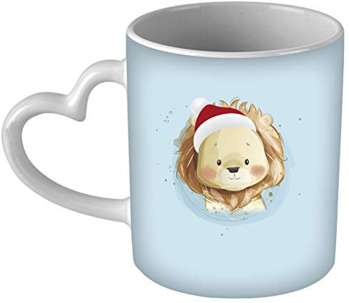 My Custom Style Tazza Cuore Manico Bianco#Natale-Orsetto#325ml