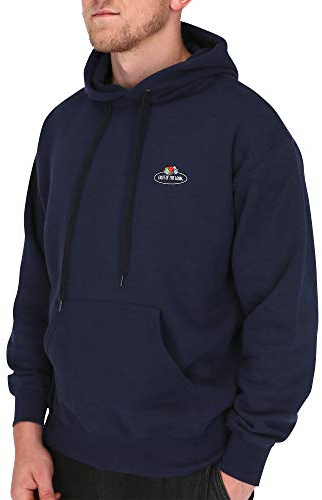 Fruit of the Loom Kapuzen-Sweat mit kleinem kleinem Vintage-Logo, Farbe:deep Navy, Größe:M