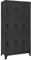 vidaXL Schließfachschrank Spind Schrank Umkleideschrank Metallschrank Fächerschrank Aktenschrank Büroschrank Lagerschrank Anthrazit 90x45x180cm Stahl