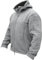 TACVASEN Antivento Giacca in Pile da Uomo Outdoor Militare Caldo Cappotto, Grigio chiaro, S