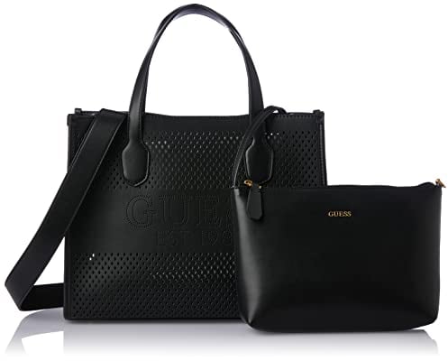 GUESS Katey Perf Small Tote, schwarz(black), Gr. N
