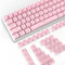 117 Key Custom PBT Keycap Set Double Shot OEM Profile for 61/68/87/98/100/104Key Compact TKL 60% or Full Size Cherry MX Gateron Kailh Outemu Cross Type Switch US Layout Mechanical Keyboard DIY(Pink)