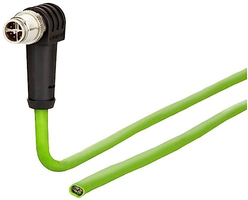 METZ CONNECT 142M2XC0010 M12 Netzwerkkabel, Patchkabel CAT 6a S/FTP 1.00m Grün PUR-Mantel, Säurebeständig, Ozonbeständig