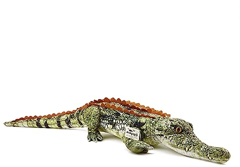 Zappi Co Kinder's Weiches Kuscheliges Plüschtier - Perfekte weiche Spielgefährten für Kinder im bedruckten Stil (100cm Länge) (Krokodil)