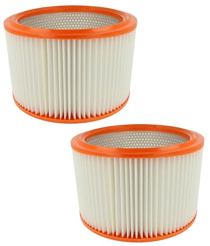 vhbw 2x Lamellenfilter kompatibel mit Nilfisk 50-0H PC | 30-2M XC, 30-2M PC, 30-2H PC, 30-0H PC, 302000726, 107400564 Handstaubsauger