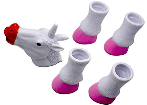 Toyvian Spielzeug Cartoon-Finger Gefälligkeit Für Geburtstagsfeiern Daumenpuppe Tierische Fingerpuppe Tierische Hand Spielspielzeug Vorgeben Einhorn Fingerpuppe Karikatur Fingerbett