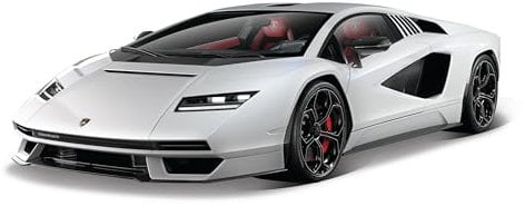 Bburago Street FIRE Lamborghini Countach Super Car - Maßstab 1:43 - Unglaublich detaillierte Druckguss-Nachbildung Sammlermodell Fahrzeug