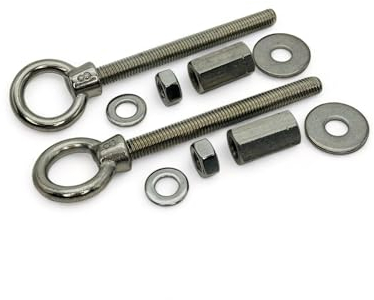 STYYL Ringschrauben für die Hecktürscharniere passend an Ducato, Jumper, Boxer Edelstahl oder Black Edition (Edelstahl)