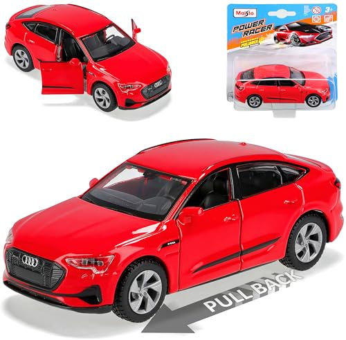 Generisch A*u*d*i Q8 E-Tron SUV Rot Ab 2018 mit Rückzugsmotor ca 1/43 Modell Auto
