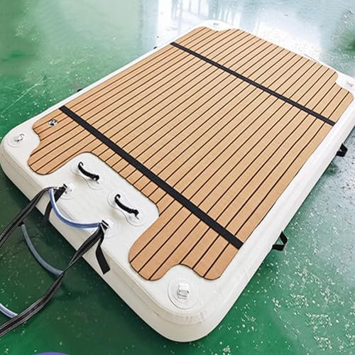 YJFEDCC Lit Gonflable d'eau, Plate-Forme Flottante De Pêche, Radeau Flottant Gonflable, Plate-Forme Flottante De Yacht, Plate-Forme De Repos De l'eau, Toboggan De Yacht,1.5 * 2.5m/4.9 * 8.2ft