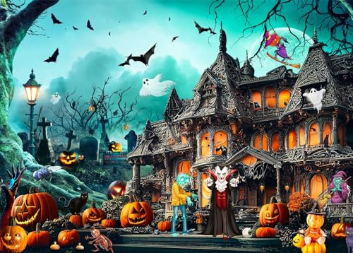 Puzzles 1000 Pieces for Adults jigsaw puzzles for adults 1000 Piece Puzzle Educational Games -Halloween Carnival -Puzzle Gifts.