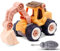 PLAYZOCO Juego Educativo desmontaje de vehículo con Destornillador Tipo Excavadora, Juego de Desarmador y Montaje para Niños, Vehículos De Construcción, Tipo Excavadora, Incluye Destornillador