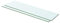 Kavolet 2pcs 60x12 cm Glasboden Glasscheibe Glasplatte Glasregal Transparent Regalboden Glas Einlegeboden Glasablage für Badezimmer Wandregal Badablage 8 mm stärke