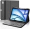 Tastatur für iPad Air 11 2025 M3/2024 M2, 7-Farbige Beleuchtung, Schutzhülle mit Stifthalter, Hülle mit Bluetooth Magnetisch QWERTZ Tastatur für iPad Air 7./6. Generation 11 Zoll M3/M2, Schwarz