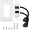 Prise murale numérique 8K 48 Gbit/s 60 Hz femelle vers femelle - Accessoires d'extension de prise murale pour une utilisation en intérieur - Compatible HDMI électrique