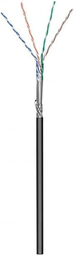 Danicom CAT6 Outdoor Netzwerkkabel - SF/UTP - AWG 23/1 (Starrleiter) - 305 m - Schwarz - CCA