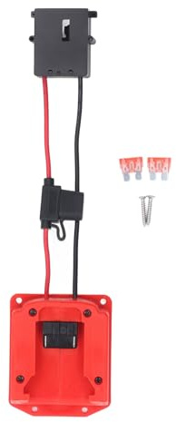 18-V Batterieadapter für Elektrisches Spielzeug, Milwaukee18V 48-11-1828 M18 Power Wheel Batteriekonverter mit Kabelbaum und Stecker, für Peg-Perego Kinderfahrspielzeug (Schwarzer Stecker)