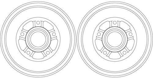 2X TRW 228,5mm Bremstrommeln hinten passend für Duster CAPTUR