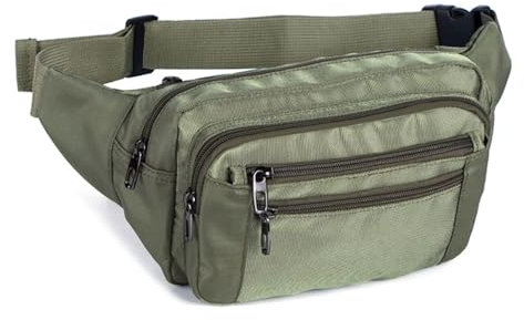 Gürteltasche, wasserdichte Bauchtasche, Verstellbarer Gürtel, Hüfttasche mit Kopfhörer Einfädelloch für Outdoor Reisen Sport Wandern Joggen