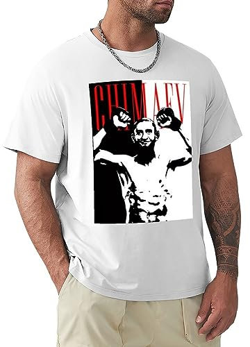 Khamzat Chimaev Scarface Parody T-Shirt White 3XL