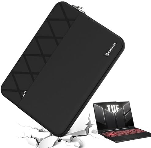 Smatree Anti-Shock Laptop Sleeve wasserdichte Schutzhülle Maßgeschneidert für 15,6 Zoll ASUS TUF Gaming A15 2021, für 16 Zoll TUF Gaming F16 2024/A16 2024/A16 2023, ExpertBook B3604 Copilot+PC (E613)