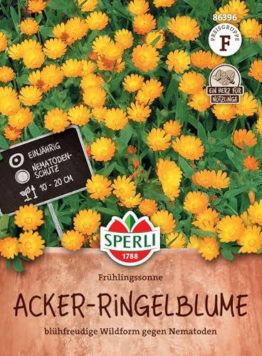 Sperli Acker-Ringelblumensamen Frühlingssonne 86396 | Einjährige Ringelblumen-Samen für Bauerngärten & Beete | Ideal als Schnittblumen & zur Naturheilkunde | Ringelblumen kaufen
