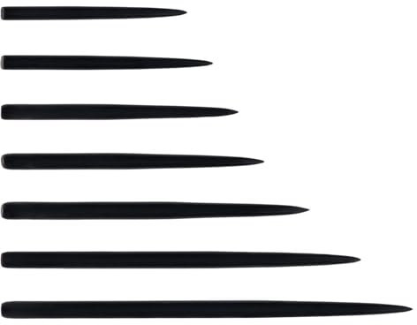 ONE80 Dart Steel Tip Long Taper Point Wechselspitzen Steeldarts – Hochwertige Steeldart Spitzen für präzise Würfe & optimale Boardhaftung (Schwarz, 34 mm)