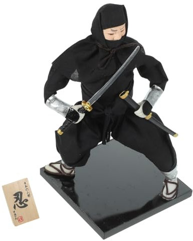 HANABASS Ninja Puppe Japanischer Stil Desktop Dekoration Farbige Japanische Wohnraum Deko Für Büro Wohnzimmer