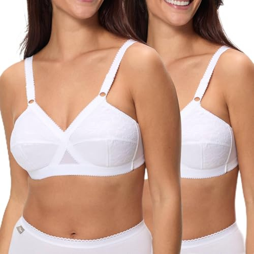 Playtex Pack Cross Your Heart Non-Wire Classic Bras Woman x2