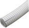Tubo corrugato isolato colorato da 4 metri, tubo flessibile filettato, tubo di plastica for cablaggio auto, guaina protettiva(White Open,OD 13mm)
