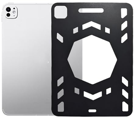 GIOPUEY Cover per iPad Pro 11 M4/M5/2024/2025, Guscio posteriore in TPU morbido, Ultra-sottile, Anti-vibrazione e anti-scivolo - Nero