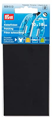 Prym 929513 Klebeflicken reflektierend 10 x 18 cm schwarz