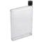 Delaman® Neue Flache Wasserflasche aus AS Material BPA frei, 750ml Transparent (Color : Colorless)