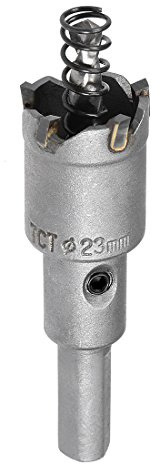 sourcing map Hartmetall Lochschneider, Lochsägen für 2mm Edelstahlblech Metall 23mm