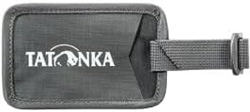 Tatonka Unisex – Erwachsene Travel Name Tag Namensschild, Titan Grey, 11,5 x 7,5 cm