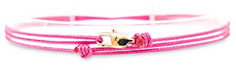 Made by Nami Bracelet Fin Artisanal - Hommes et Femmes - avec Fermoir Mousqueton - Bijoux de Surfeur Maritime - Bracelet Minimaliste en Tissu - 100% Étanche et Réglable