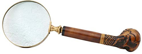 Lupe Leselupe Lesehilfe Skelett Totenkopf Vergrößerungsglas Antik-Stil LARP Skull Hand Lens Memento Mori