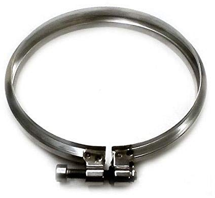 SGM Clima Srls Air Evolution Fascetta di bloccaggio per canna fumaria in acciaio inox (DN 200) Argento