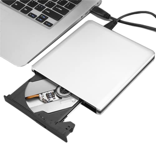 External Blu Ray Burner, USB3.0 Portable Slim CD/DVD/BDs Burner,3D Blu-Ray PC Optical Drive Disc Burner,High-Speed Mobile Data Transfer Writer Recorder for Desktop Notebook