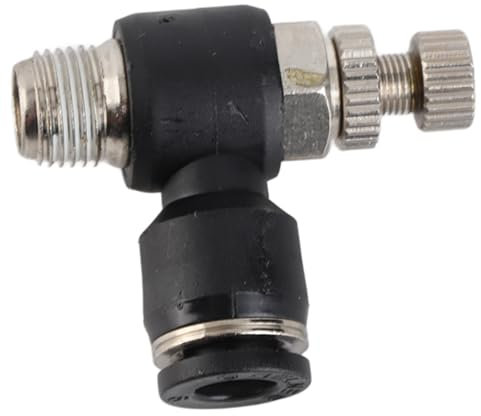 Laser Cutting Machine C02 Gas Nozzle Laser Valve Carbon Dioxide Regulating Engraving Machine Nozzle Laser Head Trachea Adjustable Joint(Air Pipe 6mm;Thread Dia.9.7;Adjustable)