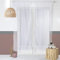 ED Enjoy Home – Coppia di vetrate bianche – 90 x 160 cm – Passante asta – 100% poliestere sabbiato – Collezione sabbiata