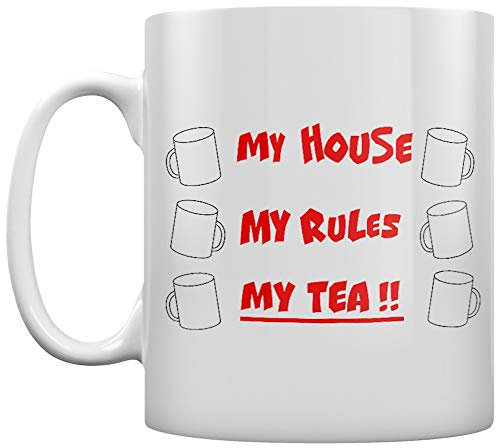 Grindstore My House My Rules My Tea!! Becher Weiß