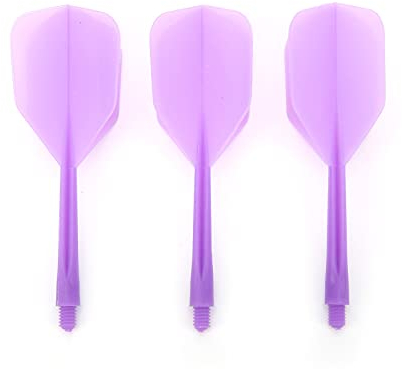 SPYMINNPOO 3 Pcs Dart Shaft and Flights, ABS Integrated Transparent Darts Shaft &Flight Combo Standard Flights Anti Break (purple) Sportinggoods Shooting Sportinggoods Shooting And Archery Supplies