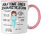 Trendation - Zahnarzthelferin Tasse Geschenk Lustig Zahnarzt Damen Kollegin Geschenkidee Zahnmedizinische Fachangestellte Anatomie Zahnmedizin Spruch (Rosa)