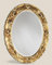 Casa Padrino Luxus Barock Spiegel Gold - Ovaler Massivholz Wandspiegel im Barockstil - Barock Möbel - Luxus Qualität - Made in Italy
