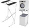 Kit de superposition pour lave-linge à chargement par le haut DS DRYERSTAND - Kit de superposition universel pour lave-linge et sèche-linge avec une capacité de charge de 75 kg, réglable de 72 à 82 cm