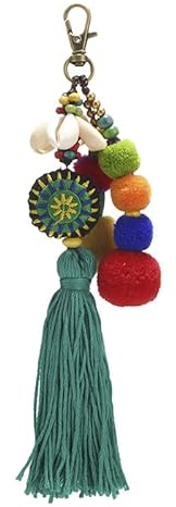 CENPEK Coquille Perles Gland Sac Charme Pendentif Bohême Porte-clés pour Femmes Sac À Main Sac À Main Décor
