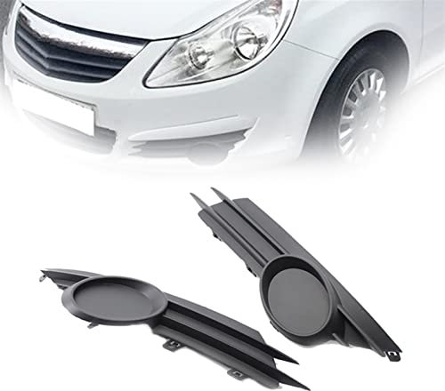 laxyy 1 Coppia Auto Anteriore della Luce di Nebbia Griglia di Copertura Paraurti Anteriore Griglia per Opel per Corsa D 2006 2007 2008 2009 2010 2011